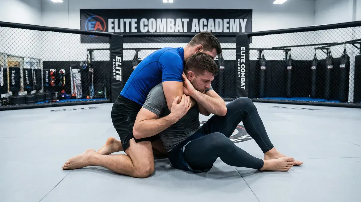 MMA-oktagon ovanifrån